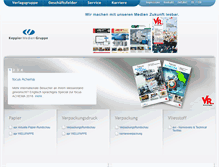 Tablet Screenshot of kepplermediengruppe.de